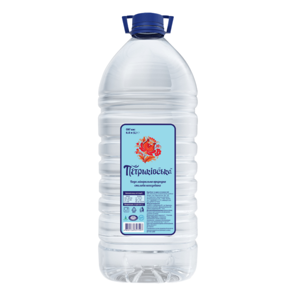 Вода мінеральна природна столова "Петриківська" негазована 6 л.